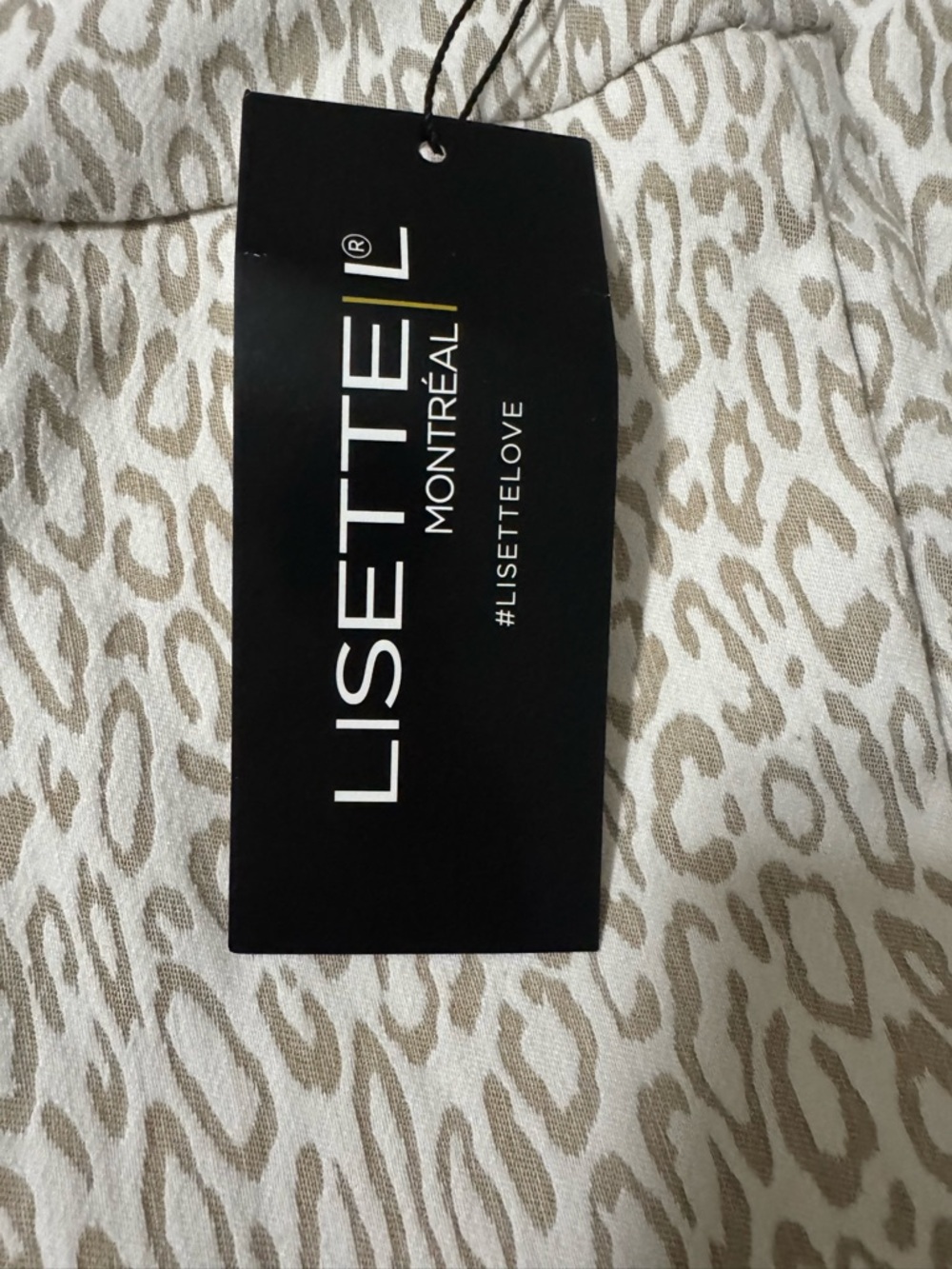 Lisette L Montréal Pull-On Pants Savanna Animal Print Tan Size 8 NWT - Picture 5 of 7